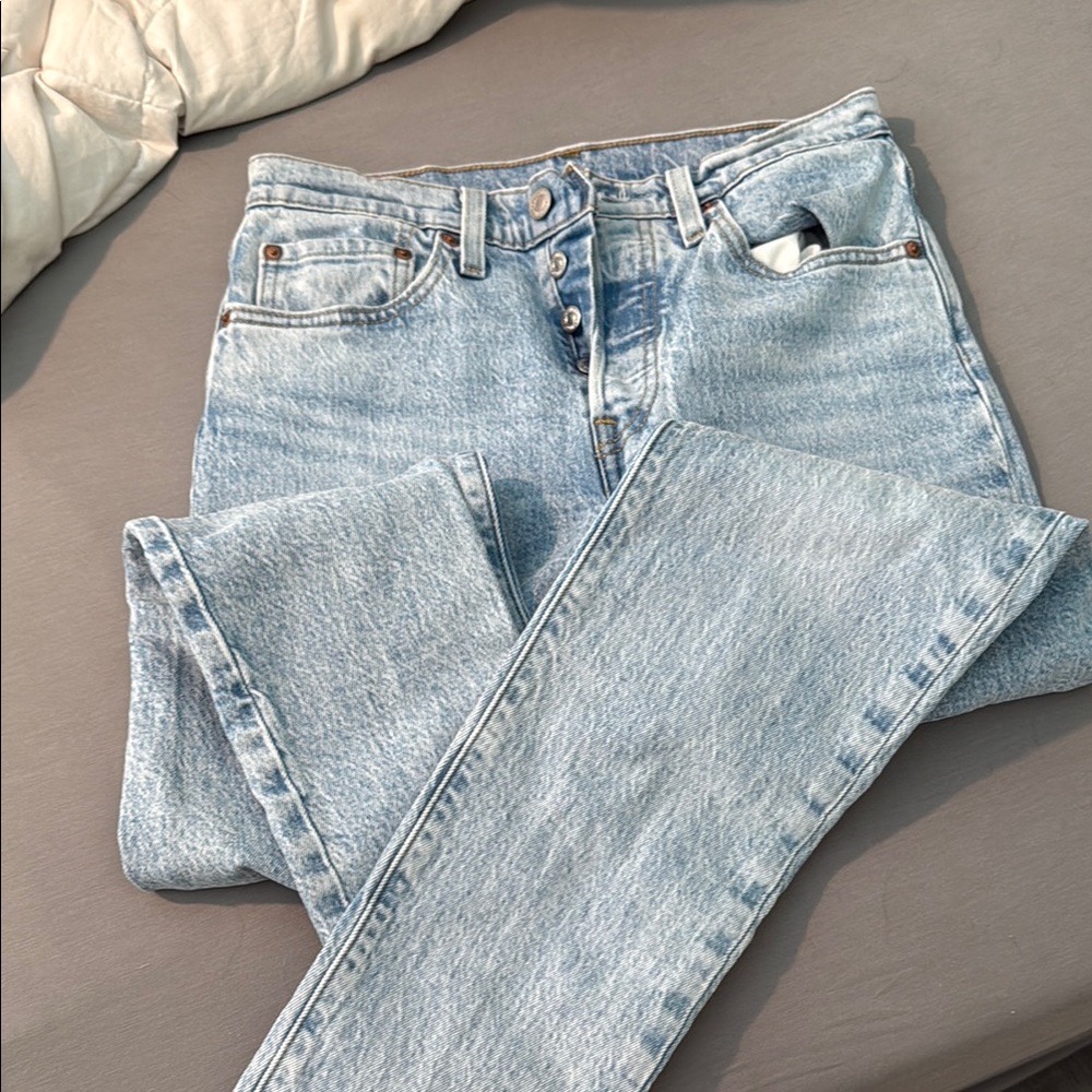Light Blue Levi 501 Denim Jeans